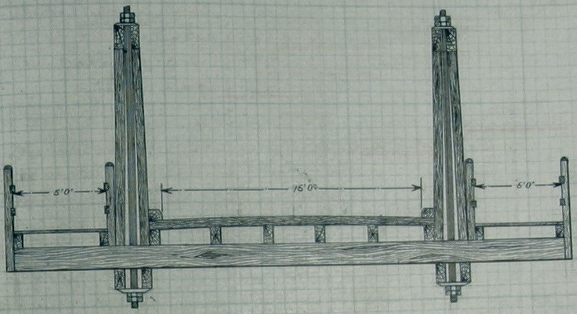 Sketch of Allan’s proposed 90’ Allan truss