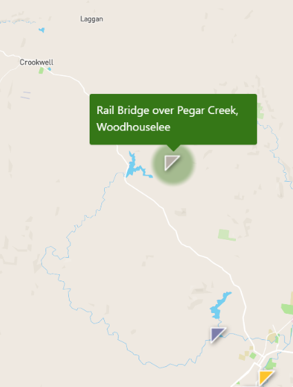 The Pegar Creek Bridge Map