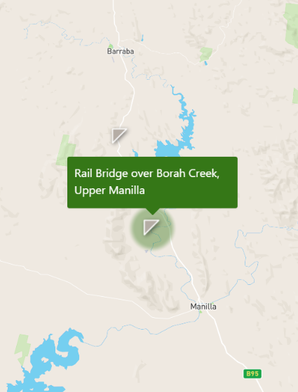The Borah Creek Bridge Map
